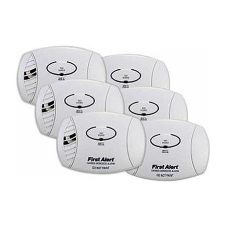 Carbon Monoxide Detector Alarm with Battery Operated - Pack of 6 - FIRST ALERT 248204